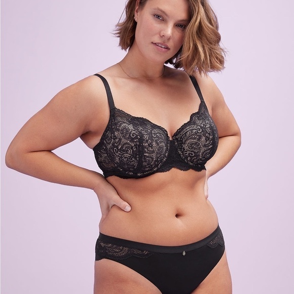 ThirdLove Black and Cream Lace Bra - Picture 4 of 6